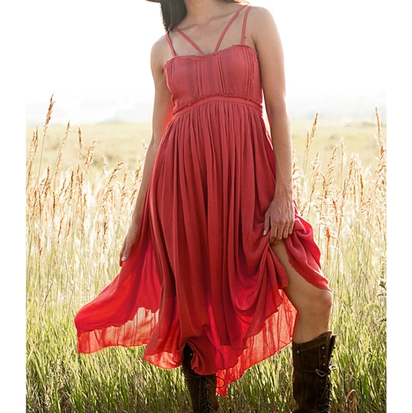 Joyfolie Miley dress in Persimmon - Picture 1 of 5